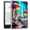 BEOTIWAD Clear Case for 7" Kindle Paperwhite 12th Gen 2024 Released & Kindle Colorsoft Signature Edition Transparent Slim TPU Back Shockproof Shell Cover,Colorful Mushroom view 1