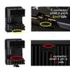 16 Pin GPU PCI-e 5.0 180 Degree Angled Connector+12VHPWR 16Pin(12+4P) Sleeve Modular Cable view 3