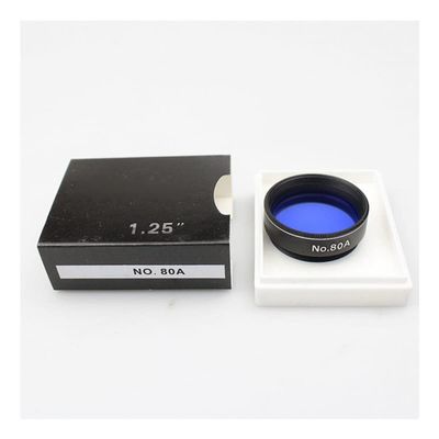 1.25" Telescope Color Planetary #12#21#23A #25#38A #56#80A #82A #ND96 Screwed Into Eyepiece(Filter No 80A)