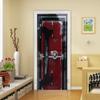 VIRANDA 3D Door Stickers Murals Peel and Stick DIY Wallpaper Removable PVC Waterproof Decals Self-Adhesive Wall Covers - Iron - Poster for Bedroom Living Room Decor 30.3 x 78.7 inch view 1