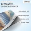 VIRANDA 3D Door Stickers Murals Peel and Stick DIY Wallpaper Removable PVC Waterproof Decals Self-Adhesive Wall Covers - Iron - Poster for Bedroom Living Room Decor 30.3 x 78.7 inch view 4