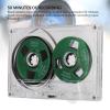 Reel to Reel Blank Cassette Tape, 50 Minutes Recording, Normal Bias Double Sided, Metal Sound Cassette Tape with Transparent Box (Green) view 2