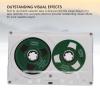 Reel to Reel Blank Cassette Tape, 50 Minutes Recording, Normal Bias Double Sided, Metal Sound Cassette Tape with Transparent Box (Green) view 3