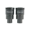 Microscope Kit 2PCS WF5X WF10X WF15X WF20X WF30X Wide Field Eyepiece for Binocular Trinocular Stereo Installation 30MM Microscope Lens Adapters(WF20X-12MM A) view 1
