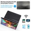 Qindaiwen Keyboard Case for iPad (A16) 11th/10th Generation (11/10.9 Inch, 2025/2022), Detachable Bluetooth Keyboard, Thin & Light Folio Cover, Golden Dragon view 3