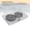 Reel to Reel Blank Cassette Tape, 50 Minutes Recording, Normal Bias Double Sided, Metal Sound Cassette Tape with Transparent Box (Black) view 4