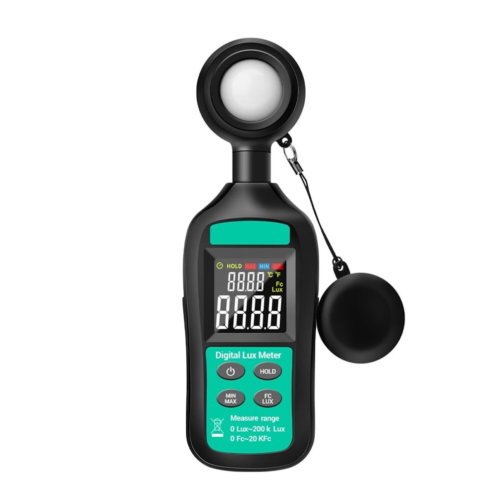 PYPYP Light Meter,Digital Luxmeter, Luxmeter Digital Light Meter 200K Lux Meter Photometer Uv Meter UV Radiometer Handheld Illuminometer Photometer Lighting Intensity Brightness Measurement