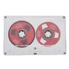 Reel to Reel Blank Cassette Tape, 50 Minutes Recording, Normal Bias Double Sided, Metal Sound Cassette Tape with Transparent Box (Red) view 1