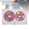 Reel to Reel Blank Cassette Tape, 50 Minutes Recording, Normal Bias Double Sided, Metal Sound Cassette Tape with Transparent Box (Red) view 3