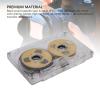 Reel to Reel Blank Cassette Tape, 50 Minutes Recording, Normal Bias Double Sided, Metal Sound Cassette Tape with Transparent Box (Gold) view 4