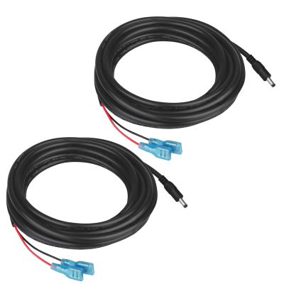 2PCS 22AWG Trail Camera External Power Cord, 6.5FT DC Plug Connector DC 4.0x1.7mm External Power Cable Compatible with Tactacam Reveal X XB SK, Wise Eye, Barn Owl, Snyper, Spartan, Covert Cameras