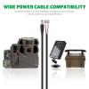 Varbmt Trail Camera Power Cord 79-inch(2M), 22AWG 5.5x2.1mm DC External Power Cable Compatible with Spypoint, Stealth Cam, Moultrie, Muddy Trail Camera, Solar Panels, 1PCS view 2