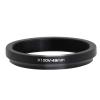LingoFoto 49mm Lens Filter Adapter Ring for Fuji X100V/X100VI Camera for 49mm Filters,Lens Hood 49mm Metal Filter Adapter Ring (Black) view 3