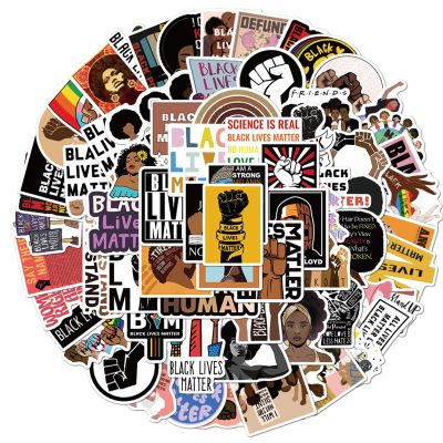 100PCs Black Rights Stickers, Black Girl Stickers, Black Lives Matter Sticker, Melanin Poppin Decals for Laptop, Hydro Flask, Water Bottle, Vinyl Decals for Kids, Teens, Girls (Black Rights)