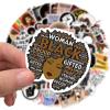 100PCs Black Rights Stickers, Black Girl Stickers, Black Lives Matter Sticker, Melanin Poppin Decals for Laptop, Hydro Flask, Water Bottle, Vinyl Decals for Kids, Teens, Girls (Black Rights) view 3