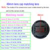 49mm Lens Cap Cover Compatible for Canon EF 50mm f/1.8(Not 1.4) STM(Not II),EF-M 15-45mm f/3.5-6.3 is STM,Sony FE 50mm f/1.8,E 50mm f/1.8 OSS,55mm f/1.8 ZA(SEL55F18Z) Lens [2 Pack] view 4