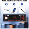 CAMECHO Car Radio Bluetooth Single DIN Car Stereo Audio, Car Audio with Bluetooth Handsfree/FM/ MP3/U Disk/AUX/USB Charge | Not a CD Player view 3