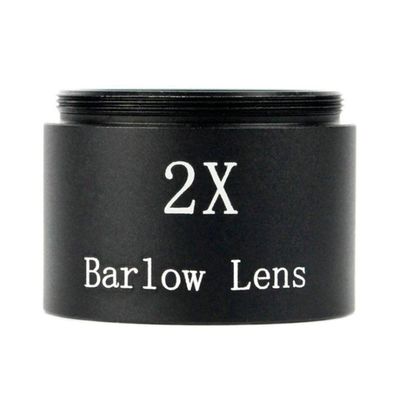1.25" 2X Lens Metal Multi-Coated Optics Telescope Accessories 1.25" 31.7mm with M28.6x0.6 Thread