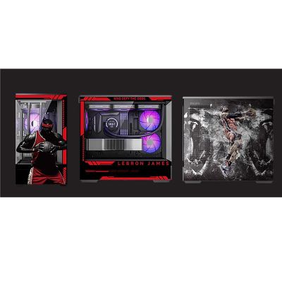 Computer Cases,Mid-Tower PC Gaming Case M-ATX/ITX - Front I/O USB 3.0 /Type-C Port - 270  Panoramic View Tempered Glass Panel - Can Be Customized Privately