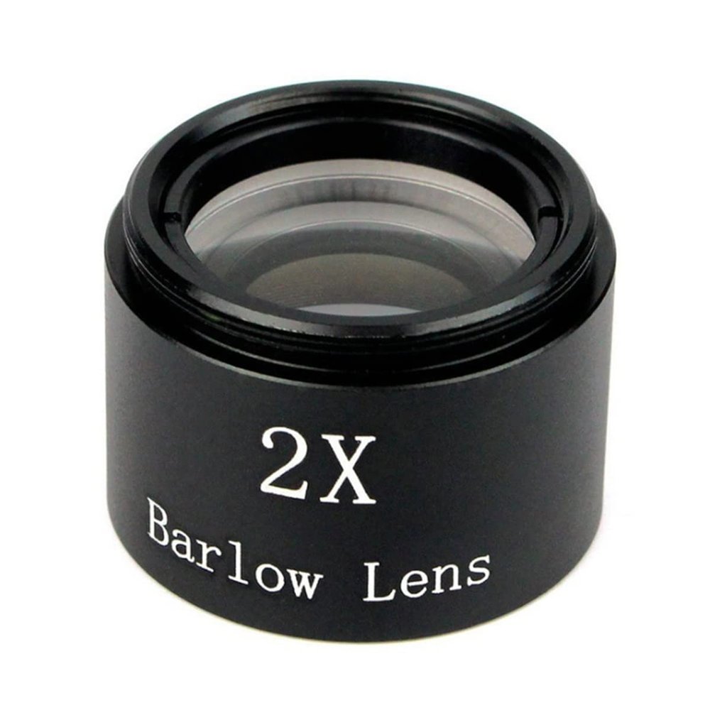 1.25" 2X Barlow Lens Metal Multi-Coated Optics Telescope Eyepiece Accessories 1.25" 31.7mm with M28.6x0.6