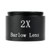 1.25" 2X Barlow Lens Metal Multi-Coated Optics Telescope Eyepiece Accessories 1.25" 31.7mm with M28.6x0.6 view 4