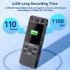 160GB Digital Voice Recorder with Playback - 110 Hours Ultra-Long Continuous Recording, Vormooi 1536Kbps Voice Activated Audio Recorder with External Microphone for Lecture Interview Meeting view 3