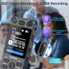 160GB Digital Voice Recorder with Playback - 110 Hours Ultra-Long Continuous Recording, Vormooi 1536Kbps Voice Activated Audio Recorder with External Microphone for Lecture Interview Meeting view 4