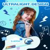iClever Upgrade USB C Kids Headphones for School, 85dBA Safe Volume, Stereo Sound, Foldable Adjustable, Breathing Light, Over Ear Kids Headphones with Cord for Boys/Girls/iPad/Tablet/Travel view 4