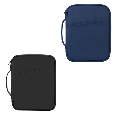 9-11 Inch Tablet Carrying Sleeve, Black(PU)+Navy Blue(Fabric), 2Pcs