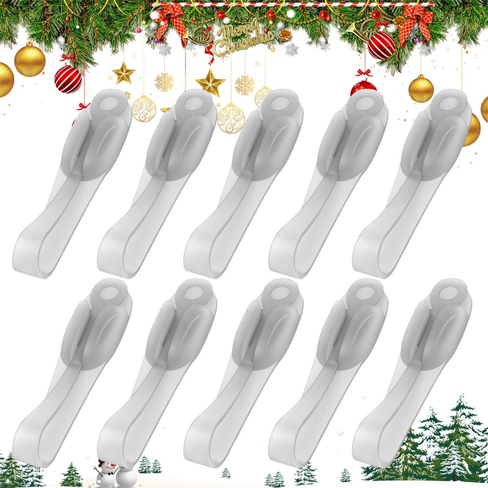 Wall Mounted Punch-Free Adhesive Removable Cord Holder Organizer, Cord Organizer For Appliances, Garland Straps for Mantle (Transparent,10Pcs)