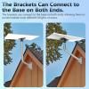 Adjustable Satellite Wall Mount, 43cm Long Arm, 360 Rotatable Top Adapter Satellite Mounting Bracket for V3 (Gen3) Devices view 2