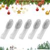 Wall Mounted Punch-Free Adhesive Removable Cord Holder Organizer, Cord Organizer For Appliances, Garland Straps for Mantle (Transparent,5Pcs) view 1