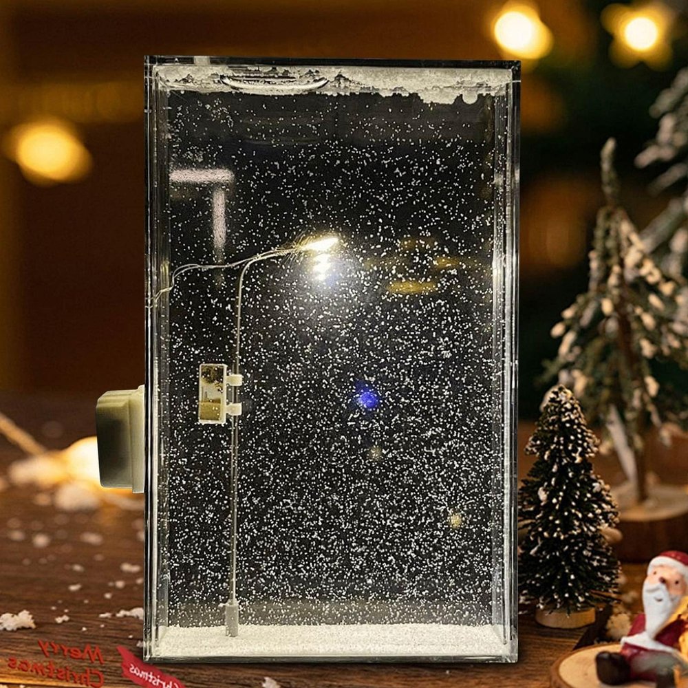 Snowy Street Lamp DIY Snow Scenery Night Light, Make Your Own Xmas Decor Gift (1pcs)