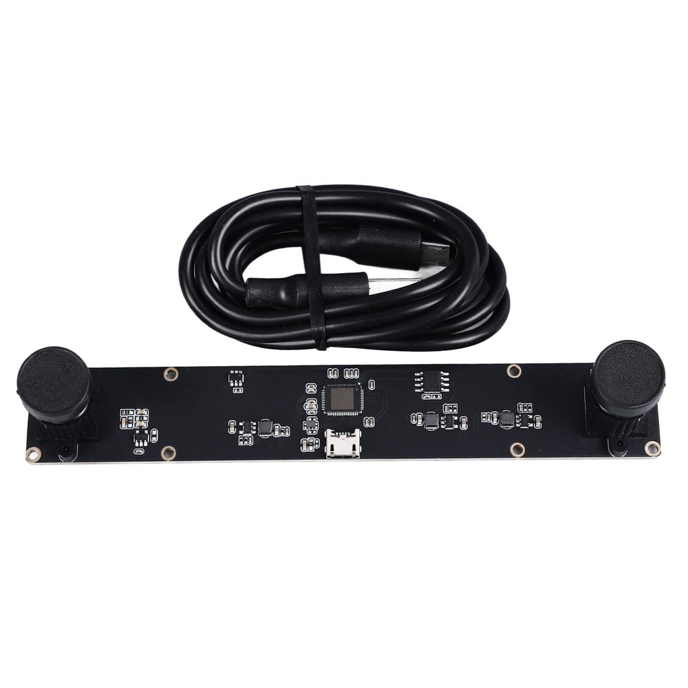 4MP Dual Lens USB Camera Board, 1080P 3D VR Computer Camera Module, 72 Viewing Angle with Distortion, Easy Integration for Industrial and Embedded Systems, Plug and Play