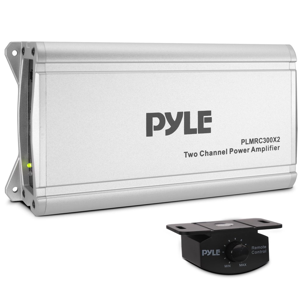 Pyle 2-Channel Compact Class D Weather Resistant Amplifier System  IPX4 Waterproof, Soft Turn On/Off, Overload Protection, 1000W Power, Suitable for Cars, ATVs, UTVs, Motorcycles, Jeeps, Marine Usage