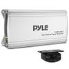 Pyle 2-Channel Compact Class D Weather Resistant Amplifier System  IPX4 Waterproof, Soft Turn On/Off, Overload Protection, 1000W Power, Suitable for Cars, ATVs, UTVs, Motorcycles, Jeeps, Marine Usage view 1