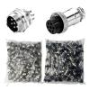 100 Sets GX20 Aviation Circular Panel Mount Connectors, 2-15 Pin Options, Metal Adapter, Male & Female Plug & Socket, (7P) view 1
