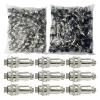 100 Sets GX20 Aviation Circular Panel Mount Connectors, 2-15 Pin Options, Metal Adapter, Male & Female Plug & Socket, (7P) view 2