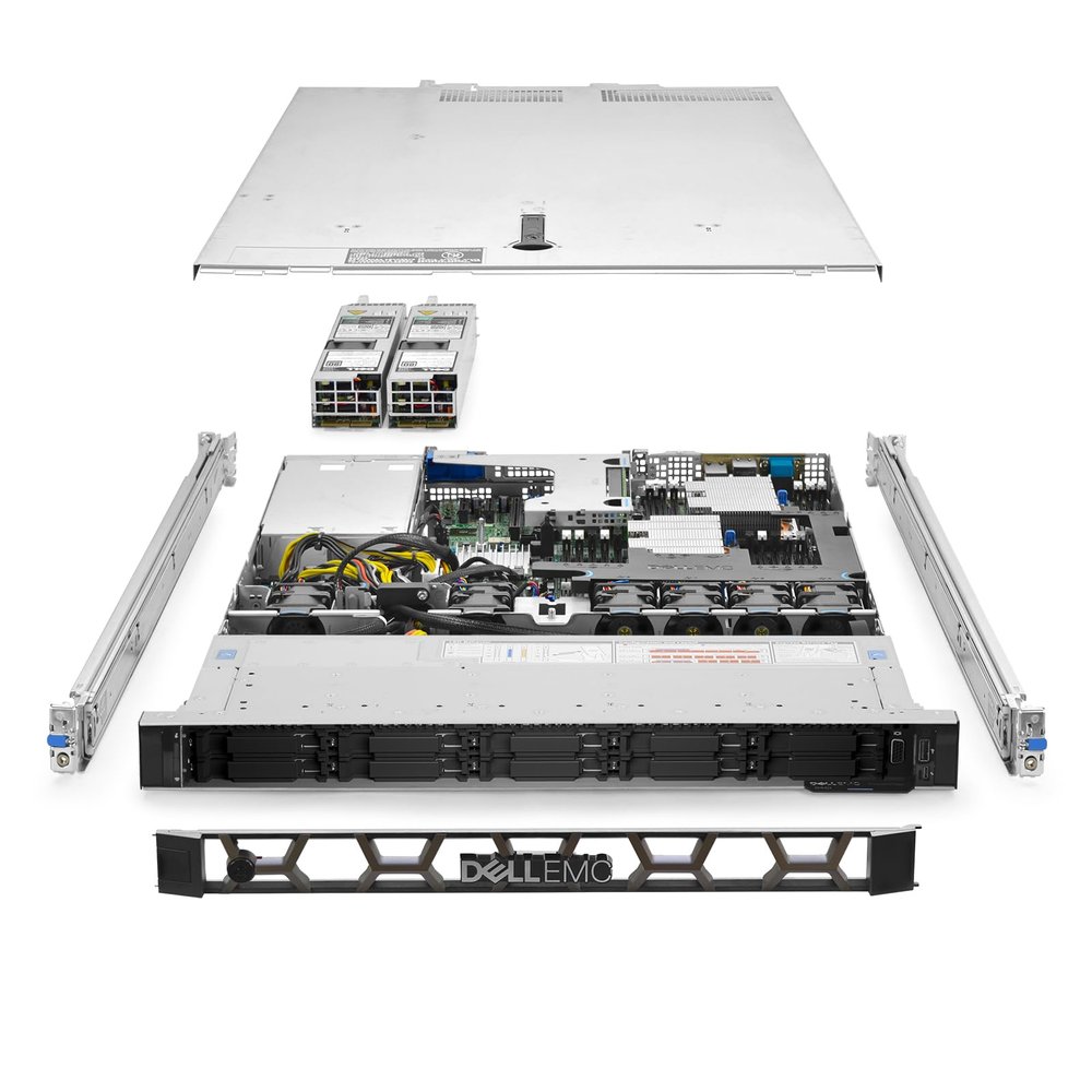 Dell PowerEdge R440 Server 2X Silver 4110 2.10Ghz 16-Core 64GB RAM 10x Caddies (Renewed)