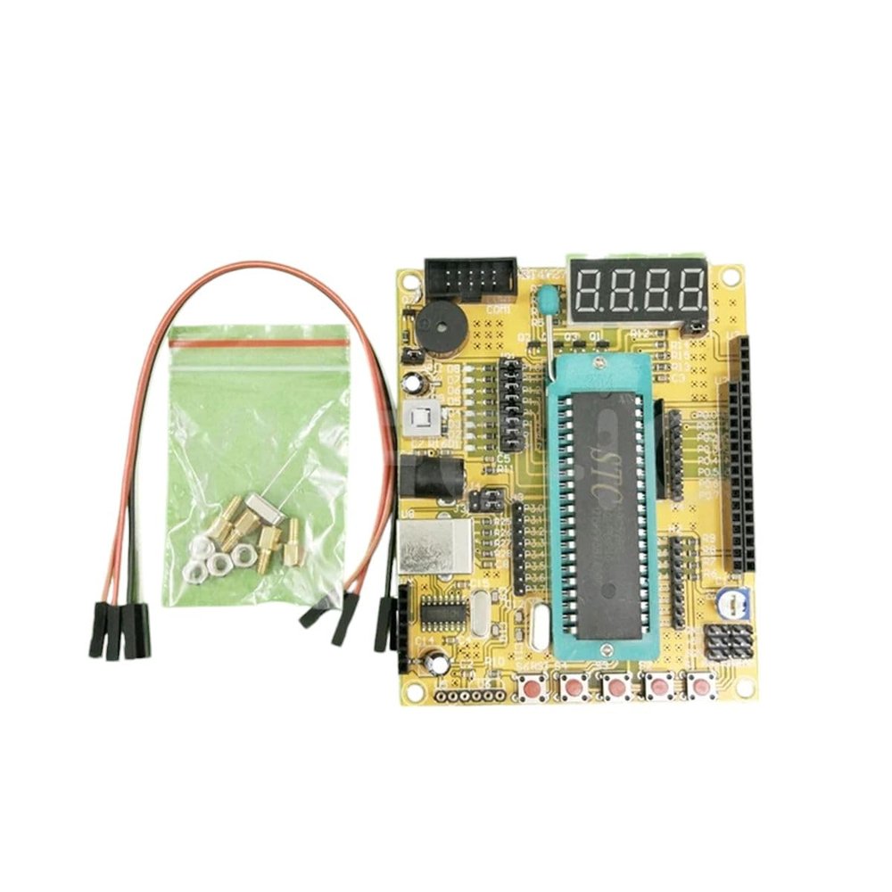 2pcs (ZK-1) 51/AVR Single Chip Microcomputer Minimum System Board/USB Downloader/Development/Tutorial