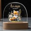 Personalized LED Night Light for Children, Customizable Acrylic Lamp with Name & Date, Gifts for Nursery, Baby Shower Birthday Christmas, Children's Bedroom Decorative Gifts for Baby Boys Girls view 1