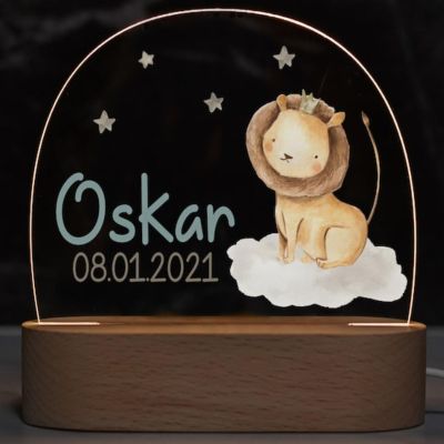 Fallover Personalized 3D Night Light Custom LED Lamp for Boys & Girls, Gifts for Baby Showers, Birthdays, and Christmas, Nursery Room Dcor, Christening Baby Gift Children's Bedroom Dcor