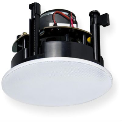 CMX Audio CSK-814HR 2-Way Ceiling Loudspeaker; 8" Bass Speaker with 1" Tweeter; Power Output 40W/80W Max; Flush Mount; Magnetic Frameless Grille and ABS Baffle; Polypropylene Cone Main Driver