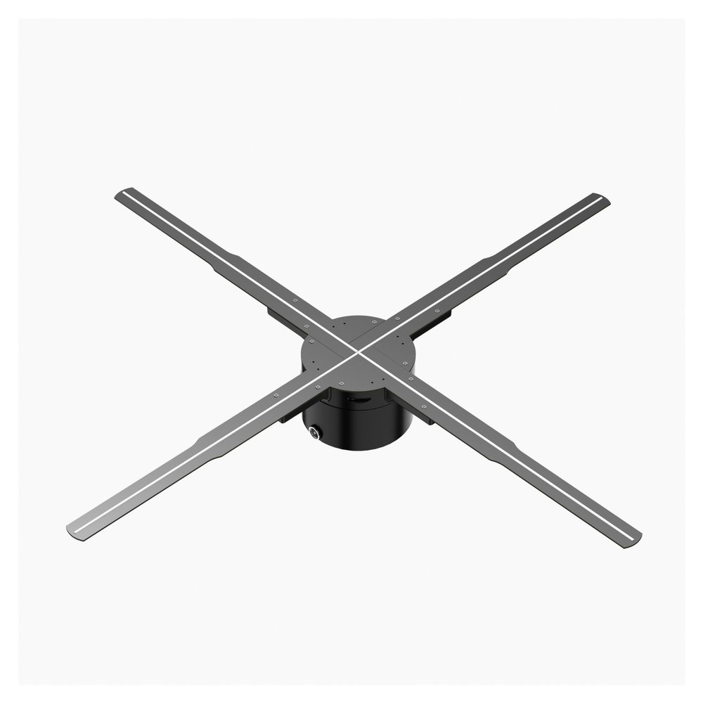 Advertise 3D Hologram Fan, 24.4" Advertise Display Fan High Brightness Hologram Fan Naked Eye Holographic Video Projector Advertising