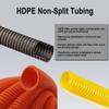 Flexible Polyethylene HDPE Non-Split Corrugated Wire Loom Tubing (Red, 1-1/2" Dia. x 100 ft) view 3