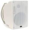CMX Audio WSK-440PW 2-Way Outdoor Wall Mount Loudspeaker, White; Weatherproof; Water-Resistant IP66 Rate; Line Input 100V/70V with 8 Ohm Bypass; 4.5" Polypropylene Woofer and 0.75" Silk Tweeter view 1