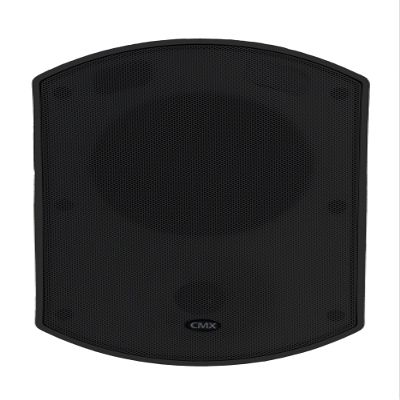 CMX Audio WSK-R30B 2-Way Wall Mount Speaker, Black; 100V/70V Transformer; 5.25" Woofer with 1" Silk Tweeter; ABS Enclosure; Waterproof Finish Metal Grille; Mounting Bracket Included