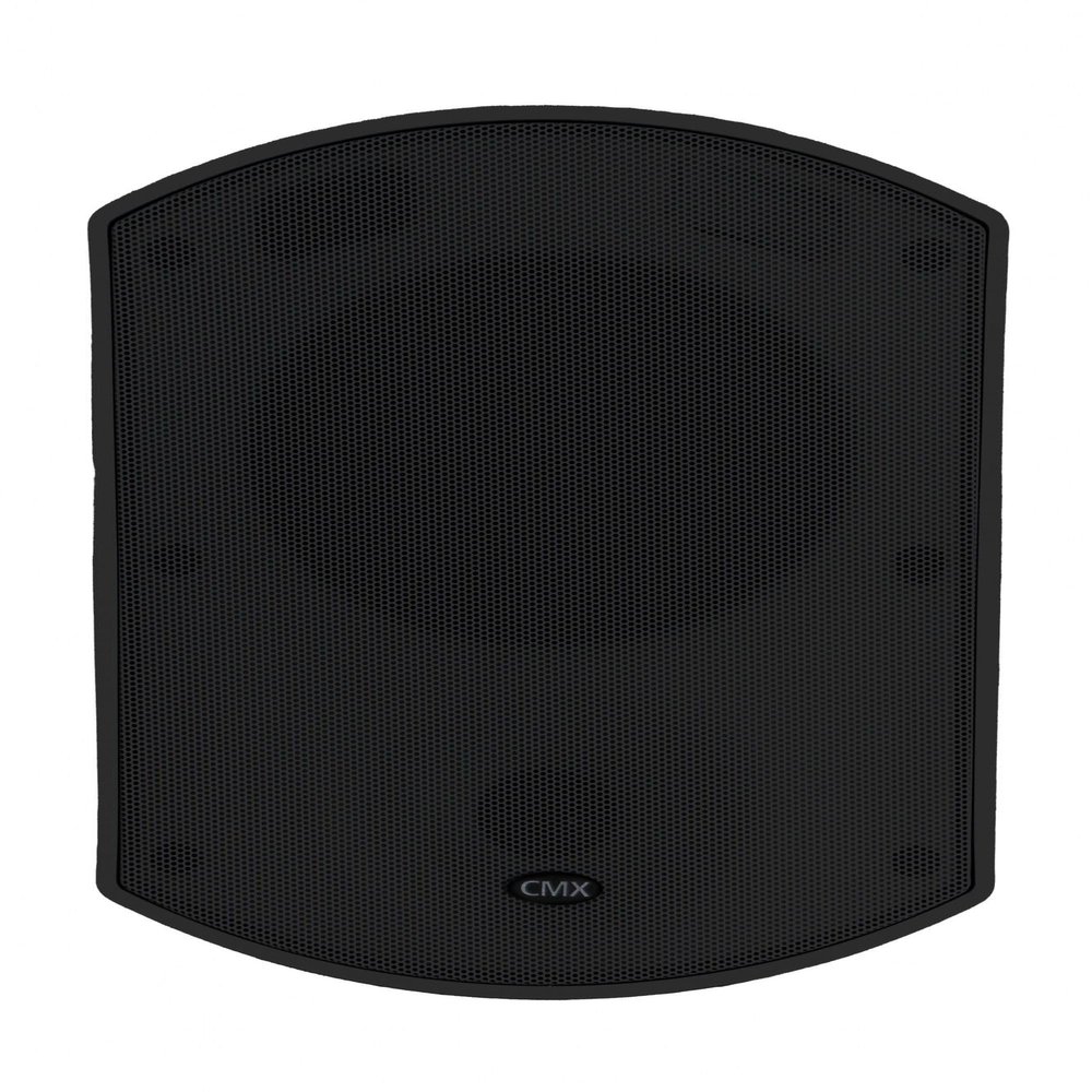 CMX Audio WSK-R30B 2-Way Wall Mount Speaker, Black; 100V/70V Transformer; 5.25" Woofer with 1" Silk Tweeter; ABS Enclosure; Waterproof Finish Metal Grille; Mounting Bracket Included
