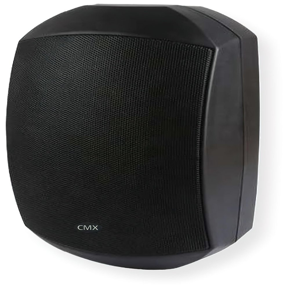CMX Audio WSK-420DS 2-Way Indoor/Outdoor Wall Mount Speaker, Black; IP66 Waterproof; 4" Woofer and 1" Silk Tweeter; ABS Enclosure, Stainless Metal Grille, and Stainless Mounting Bracket; 70V/100V