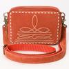 American Darling Camera Bag Suede Genuine Leather | Western Handbag Handmade Shoulder for Women Festival view 4